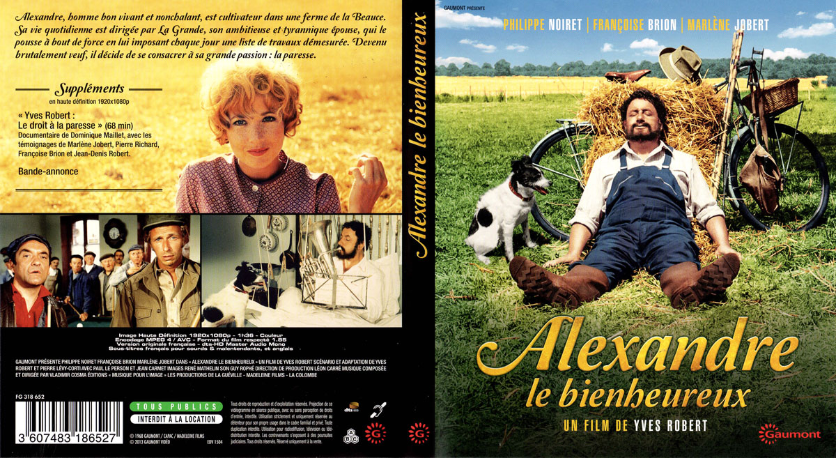 Alexandre le bienheureux (jaquette Blu-ray)