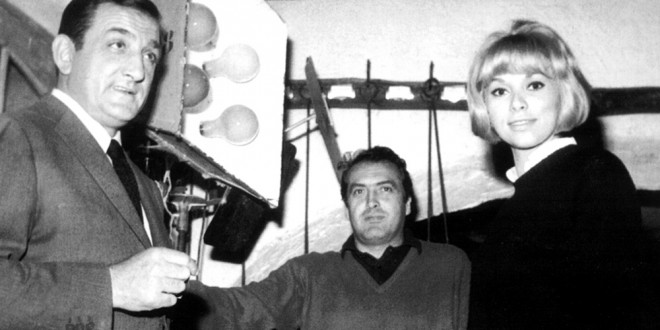 Lino Ventura, Georges Lautner et Mireille Darc