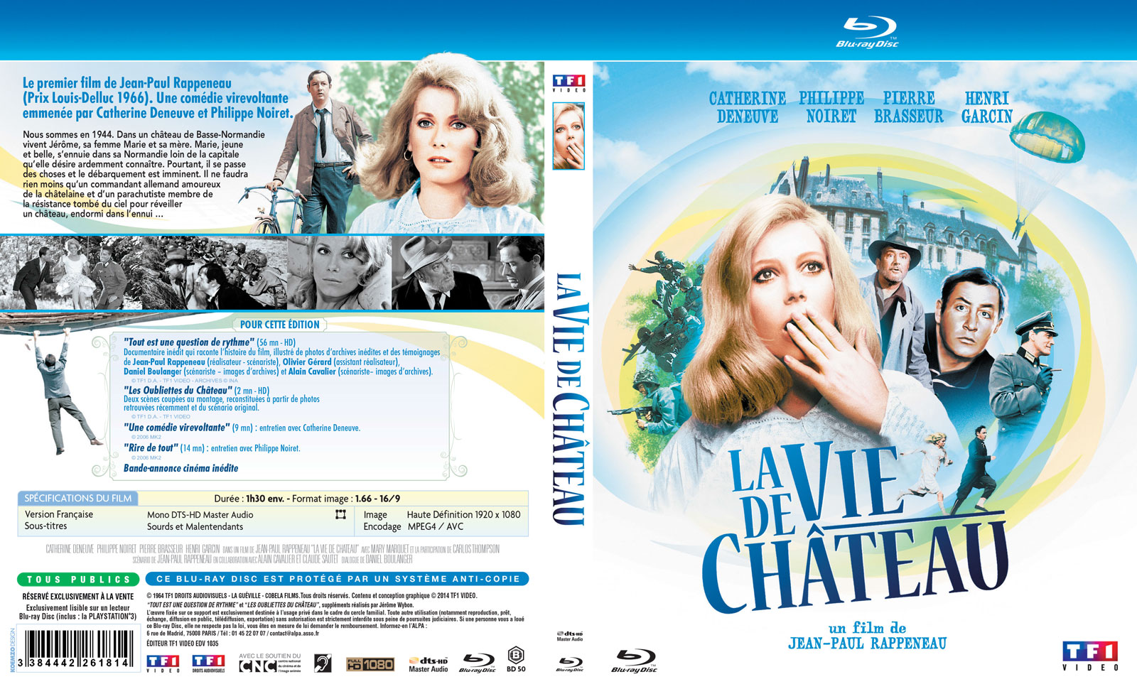 La Vie de Château (Jean-Paul Rappeneau, 1965) - jaquette Blu-ray recto-verso