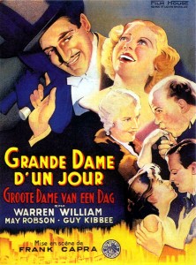 Grande dame d'un jour (Frank Capra, 1933) 