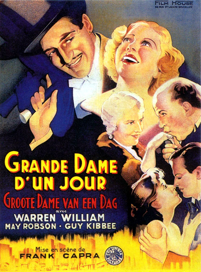 Rétrospective Frank Capra au festival Lumière / Grande dame d'un jour (Frank Capra, 1933)