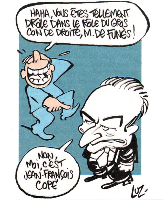 Charlie Hebdo N° spécial Louis de Funès - dessin de Luz ©