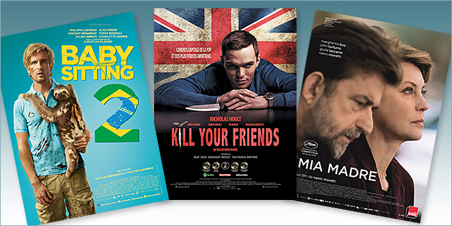 Toutes les sorties Comédie du 2 décembre 2015 : Babysitting 2, Kill Your Friends, Mia Madre.