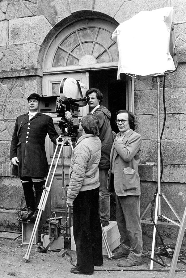 Michel Galabru et Pascal Thomas sur le tournage de Celles qu'on n'a pas eues (1981) - © collection Pascal Thomas