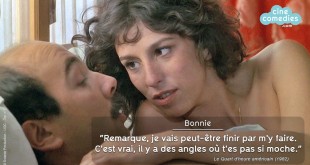 Réplique culte de Anémone à Gérard Jugnot dans Le Quart d'heure américain (Philippe Galland, 1982)