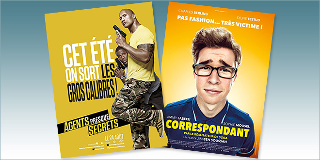 sorties Comédie du 24 août 2016 : Agents presque secrets, Le Correspondant.