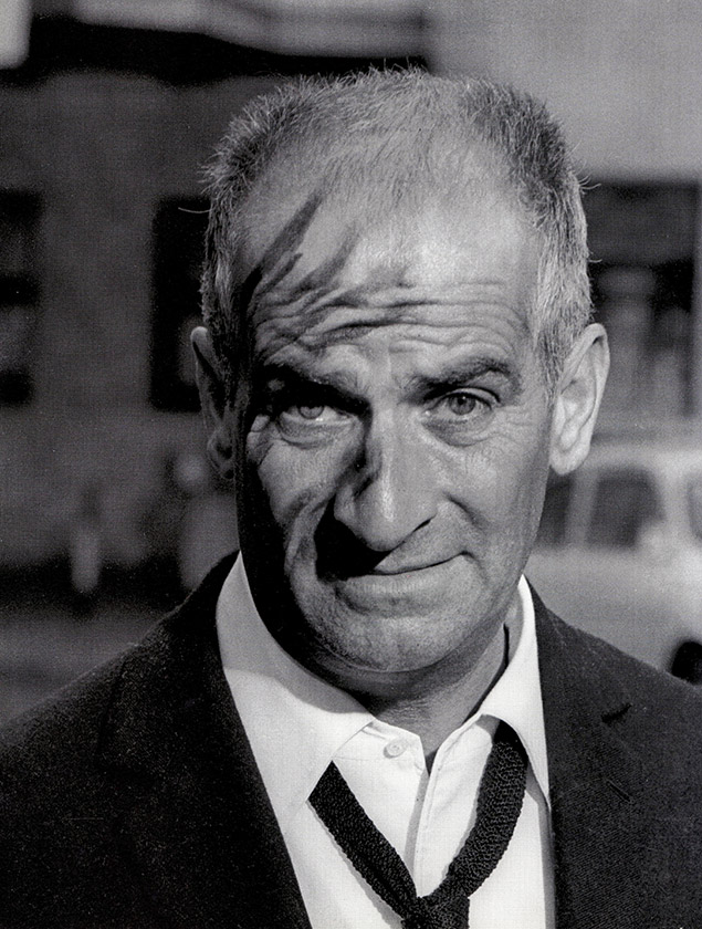 Louis de Funès sur le tournage du film de Gérard Oury Le Corniaud (1965)