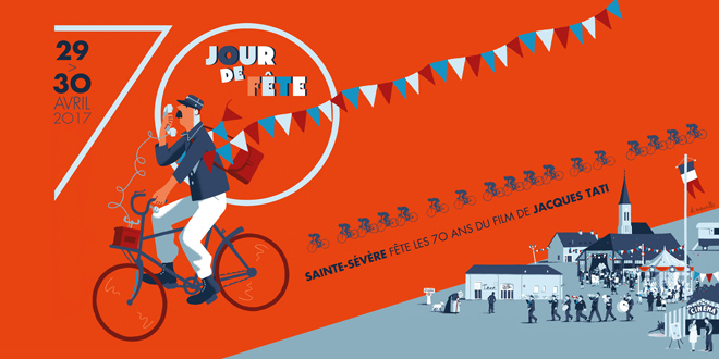 Sainte-Sévère fête les 70 ans du tournage de Jour de fête de Jacques Tati (29-30 avril 2017)