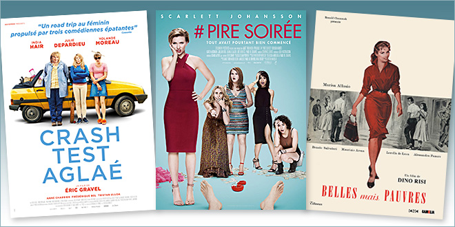 sorties Comédie du 2 août 2017 : # Pire soirée, Crash Test Aglaé, Belles mais pauvres (reprise)