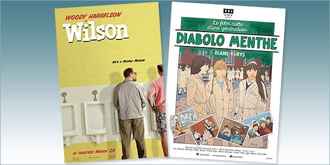 Toutes les sorties Comédie du 16 août 2017 : Wilson, Diabolo menthe (reprise).
