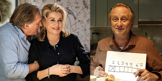 Gérard Depardieu et Catherine Deneuve dans Bonne Pomme de Florence Quentin - Benoît Poelvoorde dans 7 jours pas plus de Héctor Cabello Reyes