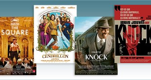 Sorties Comédie du 18 octobre 2017 : The Square, Les Nouvelles Aventures de Cendrillon, Knock (2017), Knock (1951)