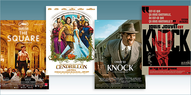 Sorties Comédie du 18 octobre 2017 : The Square, Les Nouvelles Aventures de Cendrillon, Knock (2017), Knock (1951)