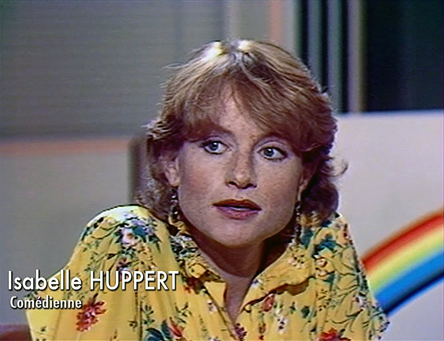 Isabelle Huppert dans le documentaire Coluche fait son cinema