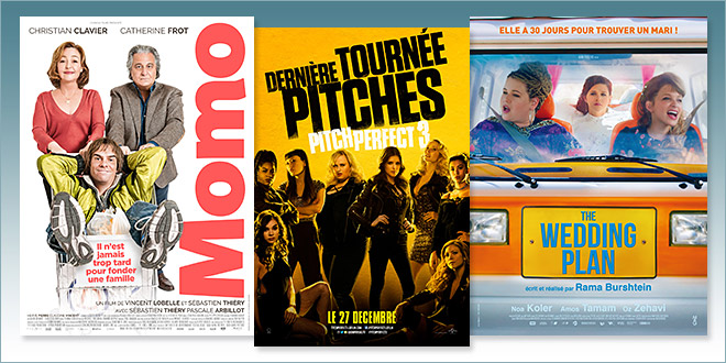 sorties Comédie du 27 décembre 2017 : Momo, Pitch Perfect 3, The Wedding Plan