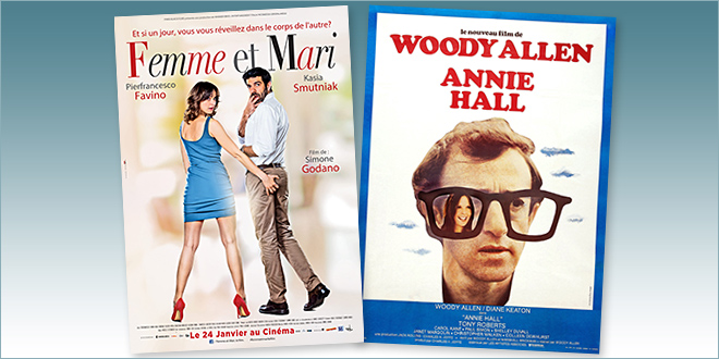 Sorties Comédie du 24 janvier 2018 : Femme et mari (Moglie e Marito), Annie Hall (reprise 1977)