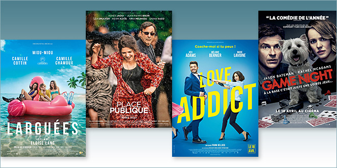 sorties Comédie du 18 avril 2018 : Place publique, Larguées, Love addict, Game Night