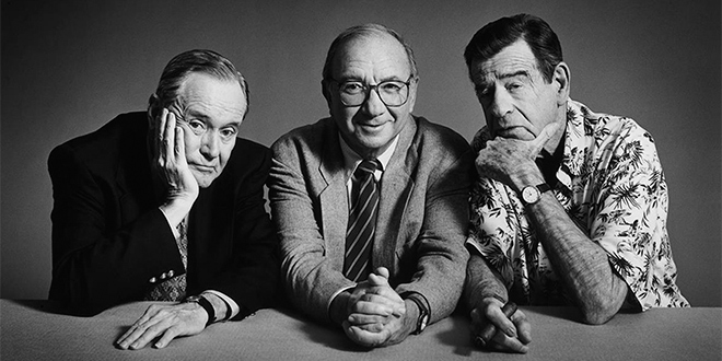 Hommage à Neil Simon, entouré ici de Jack Lemmon et Walter Matthau - © photo : Timothy White, 1997