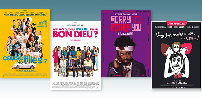 Sorties Comédie du 30 janvier 2019 : À cause des filles..?, Qu’est ce qu’on a encore fait au bon Dieu ?, Sorry To Bother You, Venez donc prendre le café… chez nous !