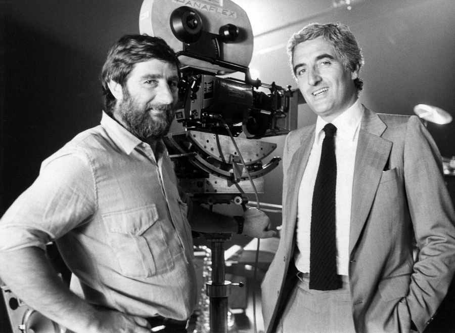 Jacques Monnet et Jean-Loup Dabadie sur le tournage de Clara et les chics types (1981) - DR