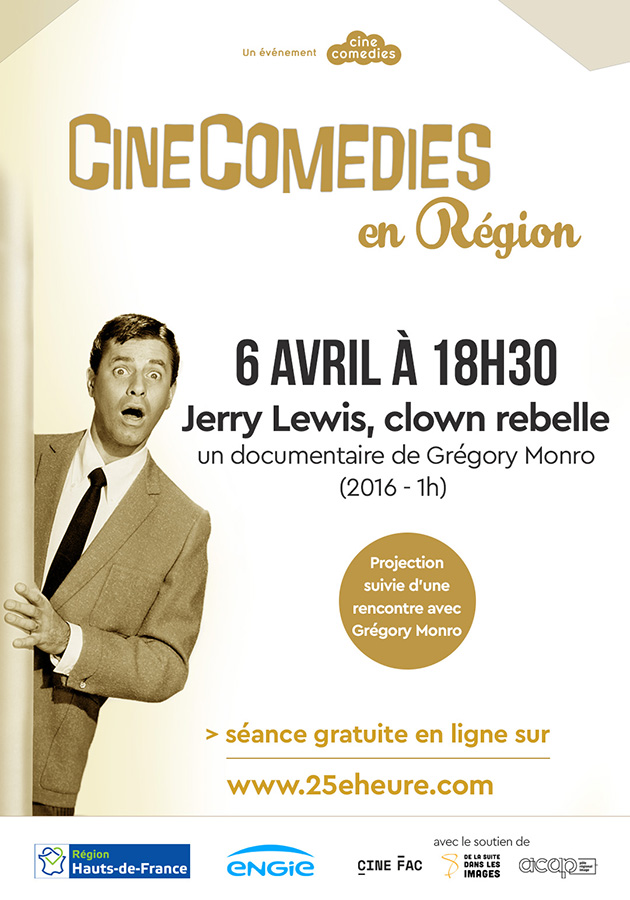 CineComedies en Région - 6 avril 2021 - Jerry Lewis, clown rebelle