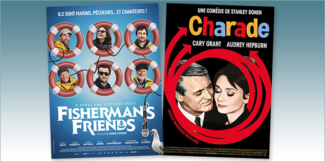 sorties Comédie du 7 juillet 2021 : Ficherman's Friends, Charade (1963)