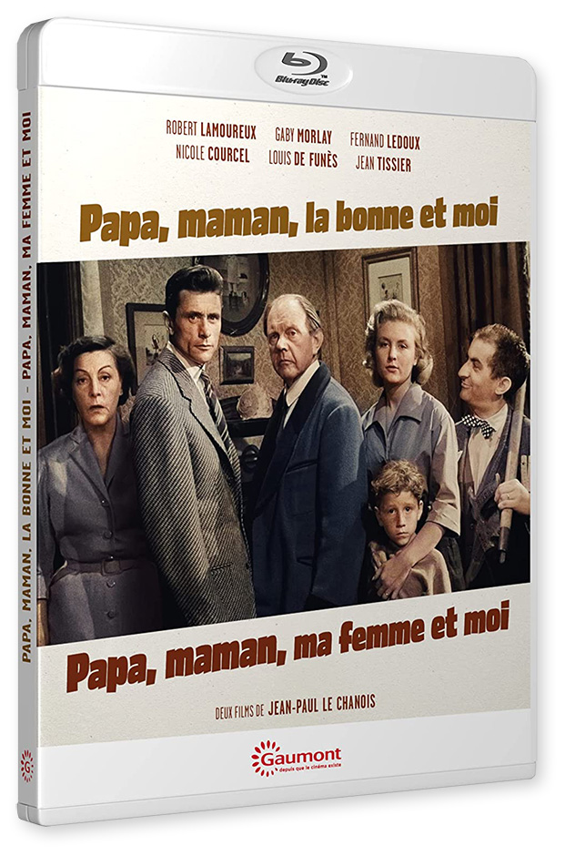 Papa, maman, la bonne et moi (1954) + Papa, maman, ma femme et moi (1955) de Jean-Paul Le Chanois - Blu-ray Gaumont