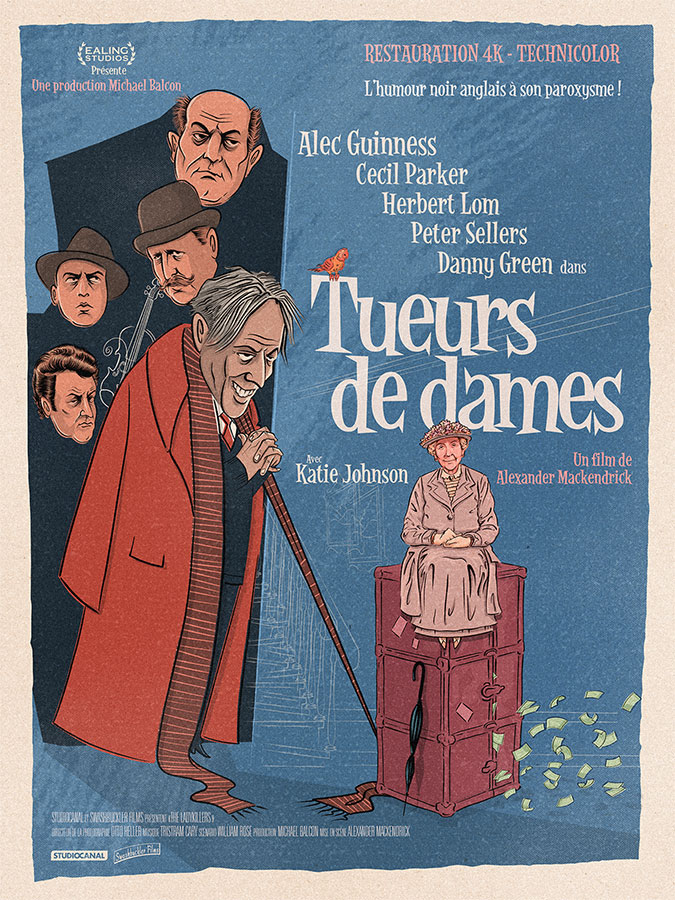 Tueurs de dames (The Ladykillers) d'Alexander Mackendrick (1955)