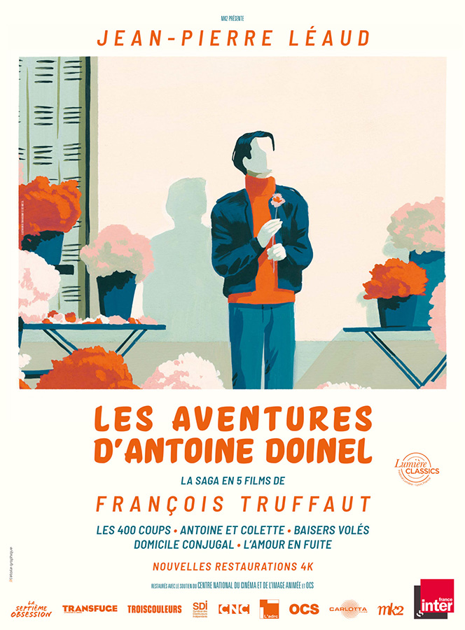 Les Aventures d'Antoine Doinel de François Truffaut (Les 400 Coups, Antoine et Colette, Baisers volés, Domicile conjugal et L’Amour en fuite)