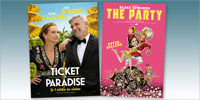 sorties Comédie du 5 octobre 2022 : Ticket To Paradise, The Party (1968)