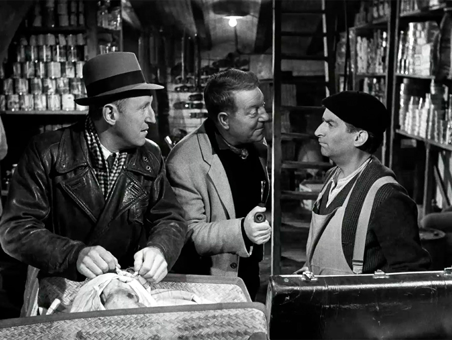 Bourvil, Jean Gabin et Louis de Funès dans La Traversée de paris (Claude Autant-Lara, 1956) - © Gaumont