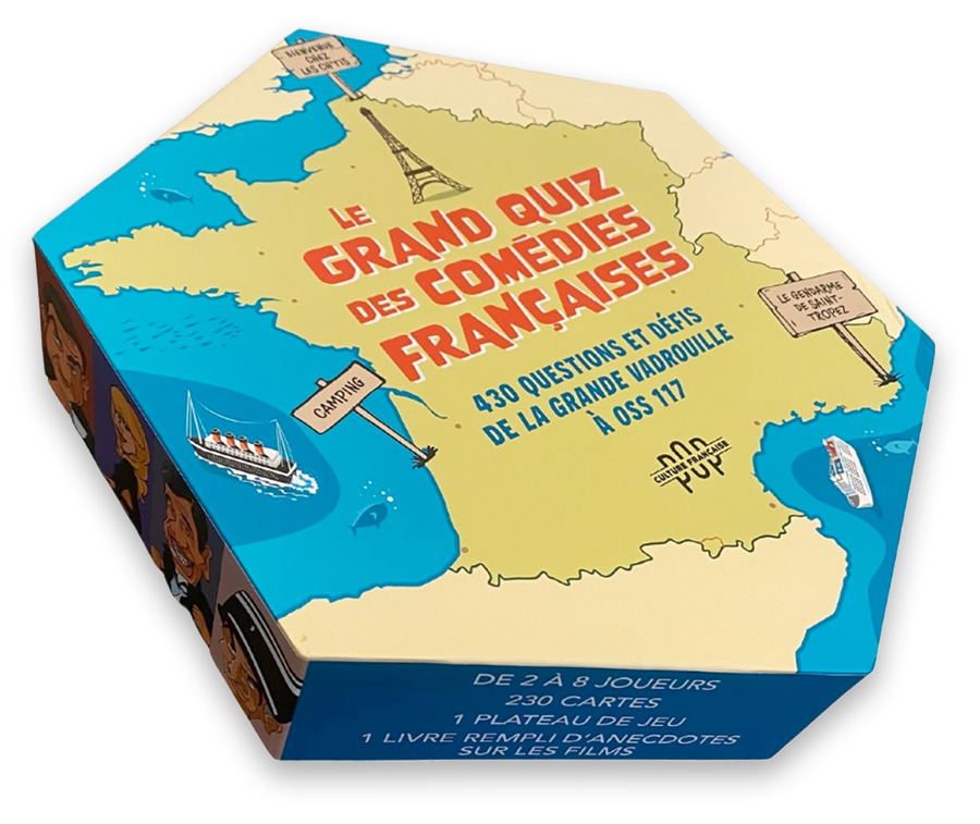 Livre/jeu Le grand quiz des Comédies Françaises de Gilles Botineau et Yannick Bourdelle (Hachette Heroes) 