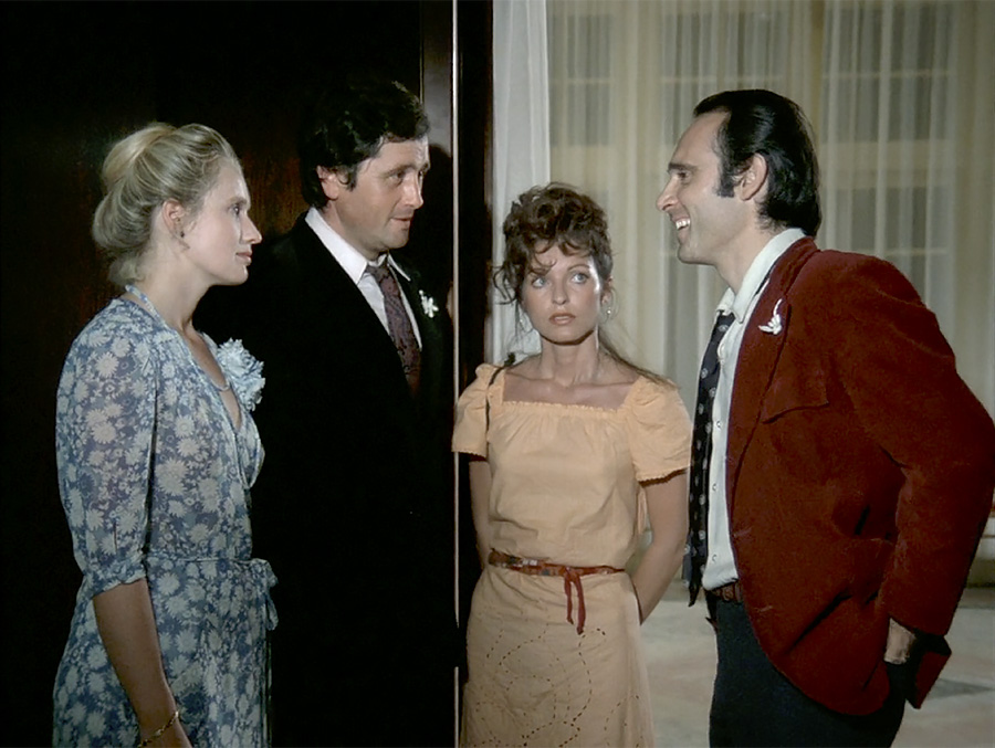 Marie-Christine Barrault, Victor Lanoux, Marie-France Pisier et Guy Marchand dans Cousin cousine (Jean-Charles Tacchella, 1975)