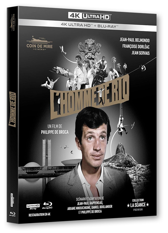 Blu-ray + 4K UHD - L'Homme de Rio de Philippe de Broca (Coin de mire)