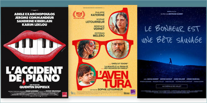 sorties Comédie du 2 juillet 2025 : L'Accident de piano, L'Aventura, Le Bonheur est une bête sauvage