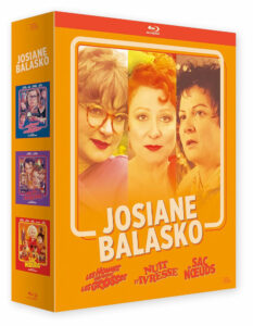 DVD/Blu-ray - Coffret Josiane Balasko : Les Hommes préfèrent les grosses - Nuit d'ivresse - Sac de nœuds (Rimini) DVD/Blu-ray - Coffret Josiane Balasko : Les Hommes préfèrent les grosses - Nuit d'ivresse - Sac de nœuds (Rimini)