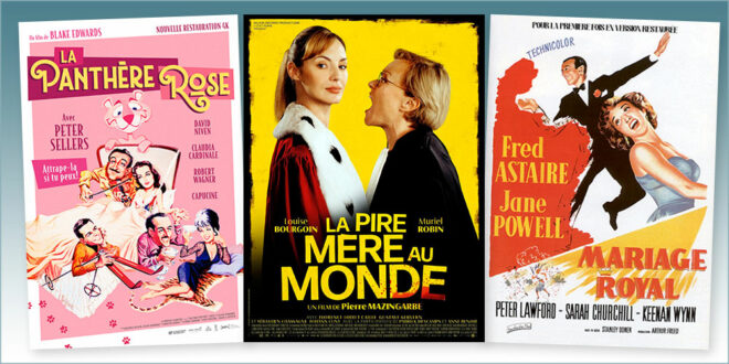 sorties Comédie du 24 décembre 2025 : La Pire mère au monde, La Panthère rose (1964-4K), Mariage royal (1951)