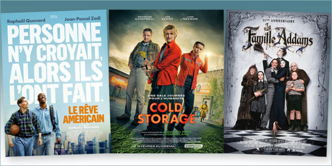 sorties Comédie du 18 février 2026 : Le Rêve américain, Cold Storage, La Famille Addams (rep.1992)
