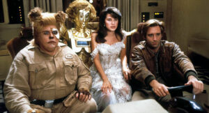 John Candy, Lorene Yarnell, Daphne Zuniga et Bill Pullman dans La Folle histoire de l'espace (1987)
