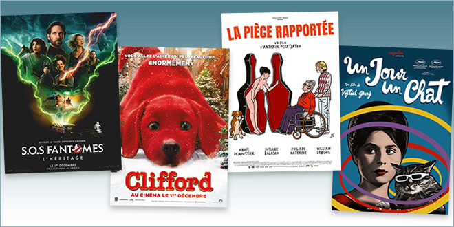 sorties Comédie du 1 décembre 2021 : S.O.S. Fantômes : L’Héritage, Clifford, La Pièce rapportée, Un jour un chat (1963)