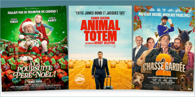 sorties Comédie du 10 décembre 2025 : Animal totem, À la poursuite du Père Noël !, Chasse gardée 2